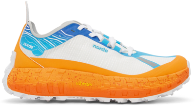 Norda Panelled Low-top Sneakers In Orange