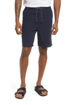 Scotch & Soda Fave Organic Cotton & Linen Beach Shorts In Night Melange