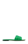 Bottega Veneta Padded Stretch Flat Sandals In Parakeet
