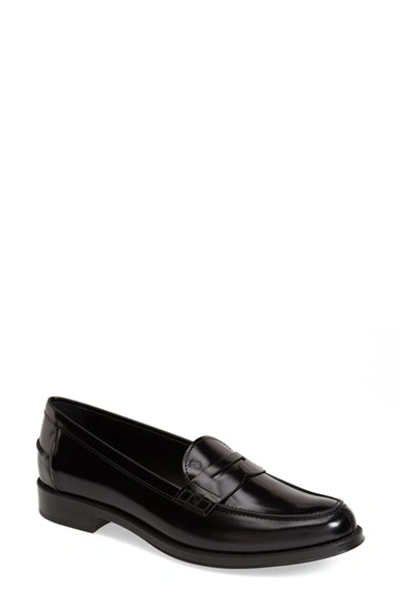 Tod's Patent-leather Loafers In Black