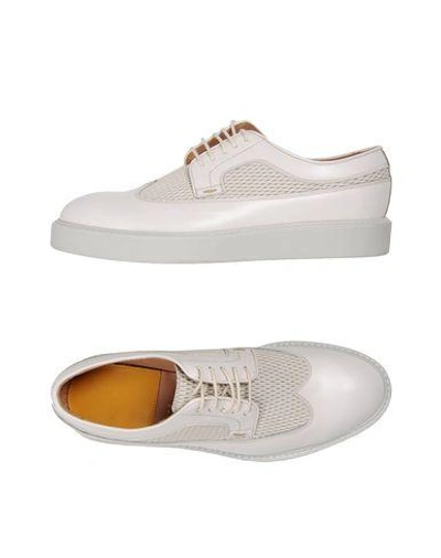 Paul Smith Laced Shoes In White