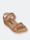 Gc Shoes Women's Samar Wedge Sandals In Tan