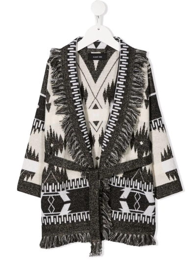 ALANUI ICON JACQUARD BELTED CARDIGAN