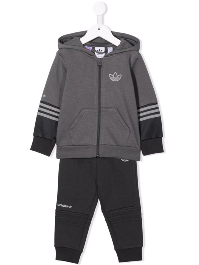 Adidas Originals Babies' Originals Zip-hoodie Tracksuit In Grey