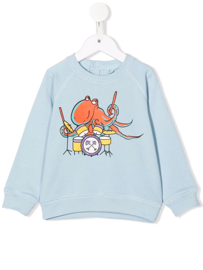 Stella Mccartney Babies' Graphic-print Sweatshirt In Blue