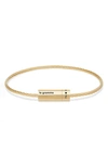 LE GRAMME 10G BRUSHED 18K YELLOW GOLD OCTAGONAL CABLE BRACELET