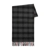 Woolrich Double Wool Check Grey Scarf In Grey Hunting