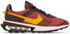Nike Red & Brown Air Max Pre-day Sneakers In Cedar/pollen/brown Basalt/dark Pony/black