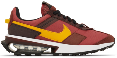 Nike Red & Brown Air Max Pre-day Sneakers In Red