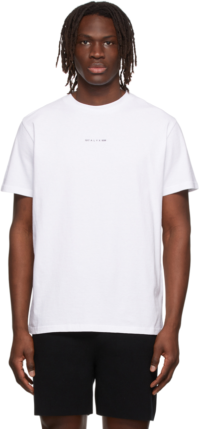 Alyx Dried Tears Printed Cotton-jersey T-shirt In White