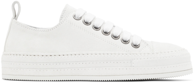 Ann Demeulemeester 30mm Gert Denim Low-top Trainers In White