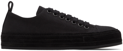 Ann Demeulemeester Canvas Gert Low-top Sneakers In Black