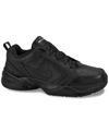 Nike Men's Air Monarch Iv Wide Training Sneakers From Finish Line In Black/black