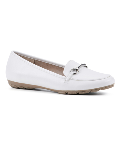 Cliffs By White Mountain Glowing Bit Loafer In White Smooth