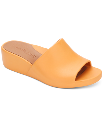 Gentle Souls By Kenneth Cole Women's Gisele Wedge Slide Sandals In Sorbet