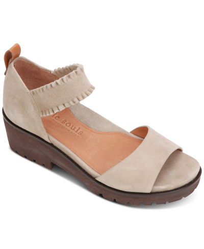 Gentle Souls Women's Anja Elastic Sandals Women's Shoes In Tan/beige