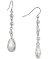 GIANI BERNINI FACETED CRYSTAL DROP EARRINGS, CREATED FOR MACY'S