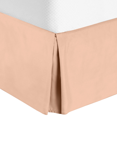 Nestl Bedding Bedding 14" Tailored Drop Premium Bedskirt, California King In Peach