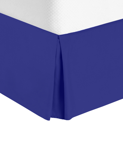 Nestl Bedding Premium 14" Tailored Drop Bedskirt, Twin Xl In Royal Blue