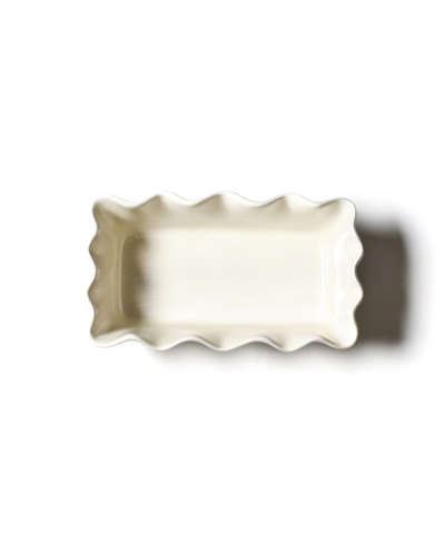 Coton Colors Signature White Ruffle Loaf Pan