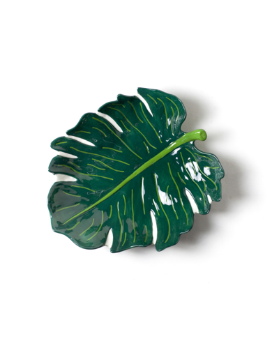 Coton Colors Palm Platter In Green