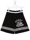Dsquared2 Sport Edtn.05 Kids Shorts In Black Acetate In Black