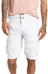 X-ray Belted Cargo Shorts In White