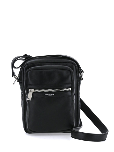 Saint Laurent Messenger Bag In Black | ModeSens