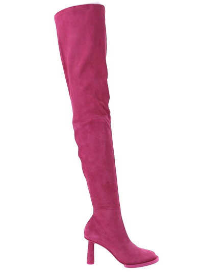 Jacquemus Over The Knee Boots In Pink