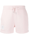 THOM BROWNE TRICOLOUR STRIPE COTTON SHORTS,FJQ051B03377680