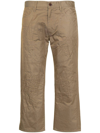 JUNYA WATANABE EMBROIDERED CROPPED CHINOS,P0150511