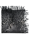 Saint Laurent Leopard Print Scarf