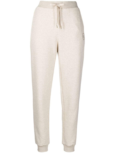 Michael Michael Kors Monogram Print Track Pants In Neutrals