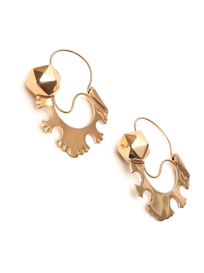 Patou Small Brass Hoop Earrings