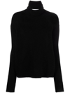 Valentino Black Cashmere Cashmere Roll-neck Jumper