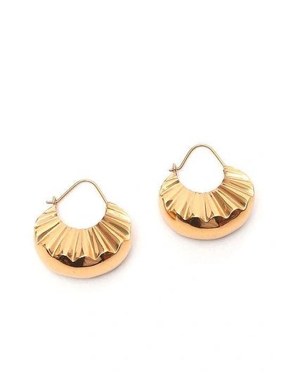 Patou Large Citrus Brass Earrings