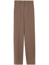 BURBERRY WIDE-LEG WOOL TROUSERS,8041728