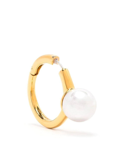 Ambush Pearl-embellished Single Earring In Gold
