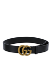 GUCCI 2015 RE-EDITION WIDE LEATHER BELT,400593AP00T1000