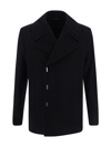 GIVENCHY GIVENCHY DOUBLE-BREASTED PEA COAT,BMC05J1Y7R001