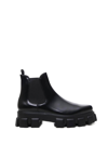 Prada Black Calfskin Chelsea Boots