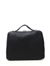 Il Bisonte Rossa Mini Grain Leather Bowling Bag In Black,paladium