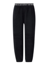 ALEXANDER WANG T LOGO ELASTIC SWEATtrousers IN STRETCH CORDUROY,4CC1204024001