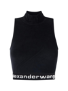 ALEXANDER WANG T MOCK NECK TANK IN STRETCH CORDUROY,4CC2211212001