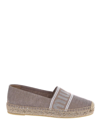 Miu Miu Slides Woman In Brown