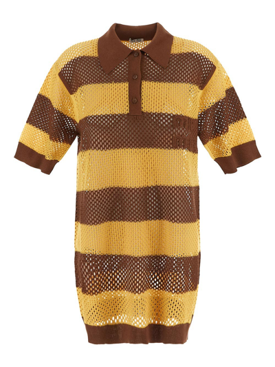 Miu Miu Polo In Brown