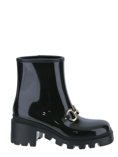 Gucci Horsebit-detail Boots In Black