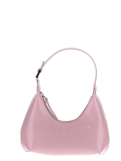 By Far Baby Amber Semi Patent Leather Bag In Pink