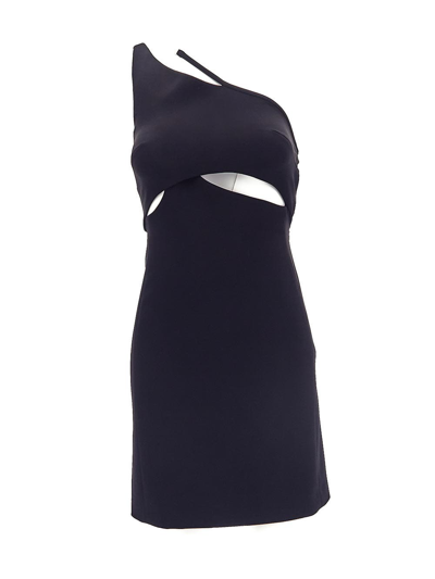 Givenchy Cut-out One-shoulder Stretch-crepe Mini Dress In Black
