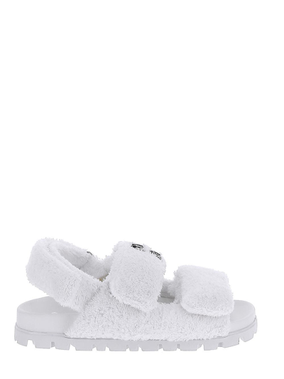 Miu Miu Sponge Sandals In White